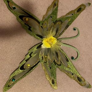 kids large green sparkly wings